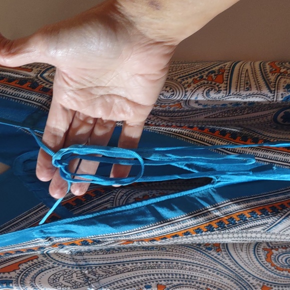 Women's India Boutique Scarf Sundress With Open Back Size Free EUC - Picture 14 of 15